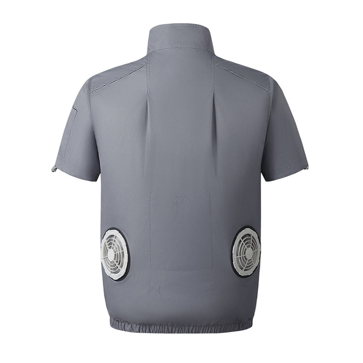 Air Cooling Shirt, 2pc Fan 18V Electric Air Conditioned T-shirt for Hot Weather Outdoor