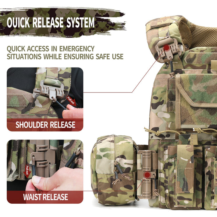 All Mission Quick Release Assault Tactical Vest - TWS USA