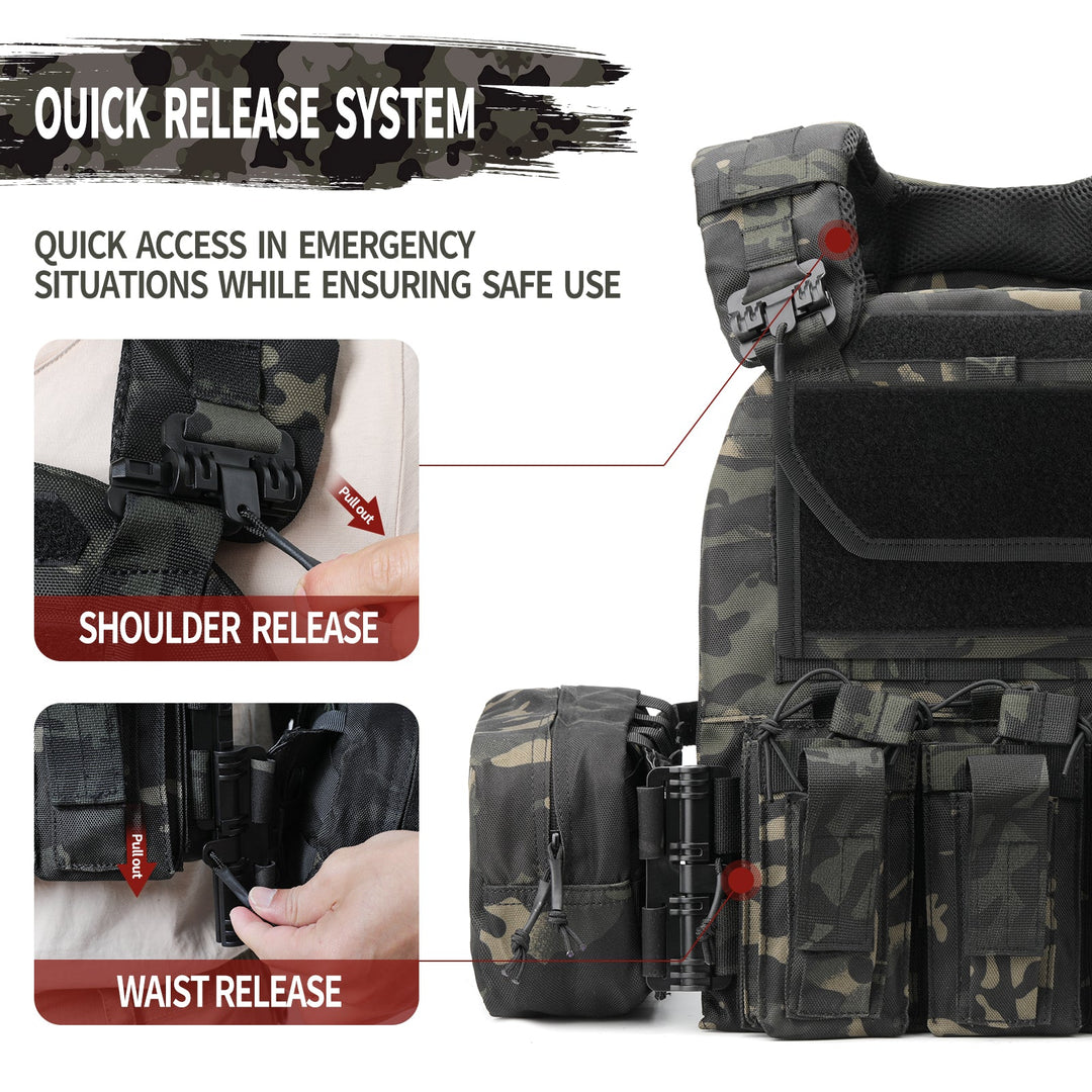 All Mission Quick Release Assault Tactical Vest - TWS USA