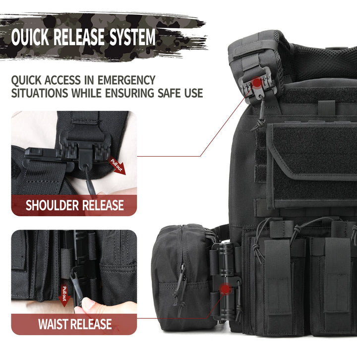 All Mission Quick Release Assault Tactical Vest - TWS USA