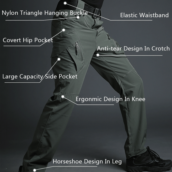 Archon IX9 Lightweight Quick Dry Stretch Pants Grey - TWS USA