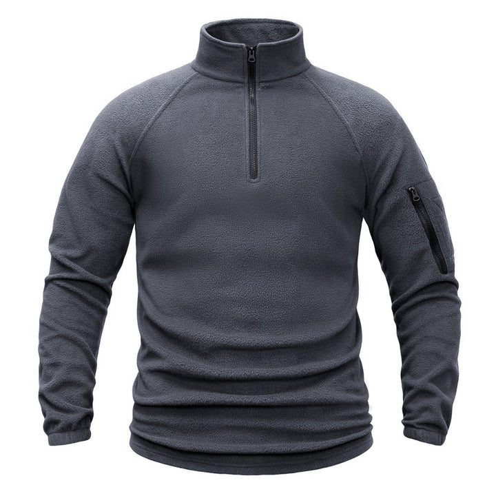 TWS Men’s Half-Zip Fleece Pullover with Sleeve Pocket