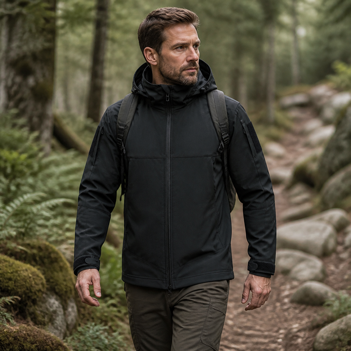 TWS Men’s Lightweight Water-Resistant Jacket Hooded Coat