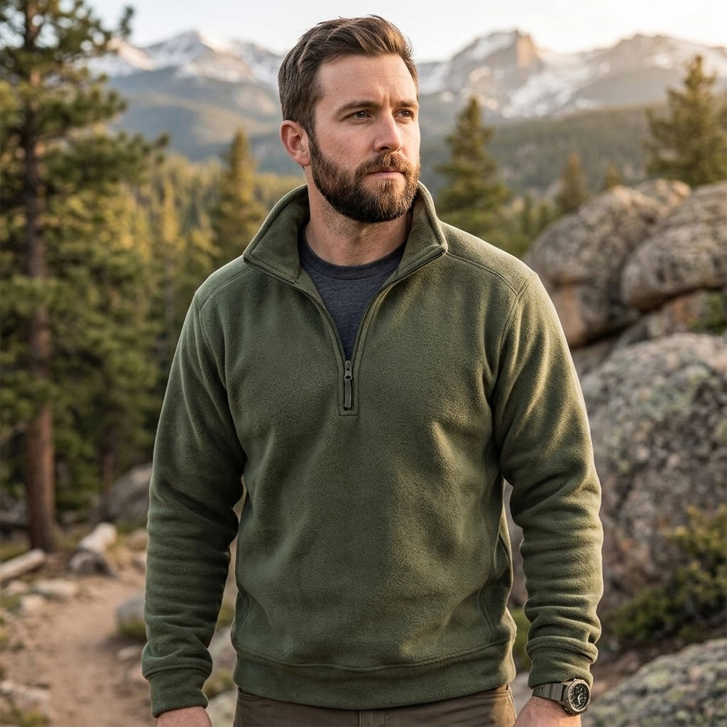 TWS FieldCore Men’s Tactical Fleece Quarter-Zip Pullover