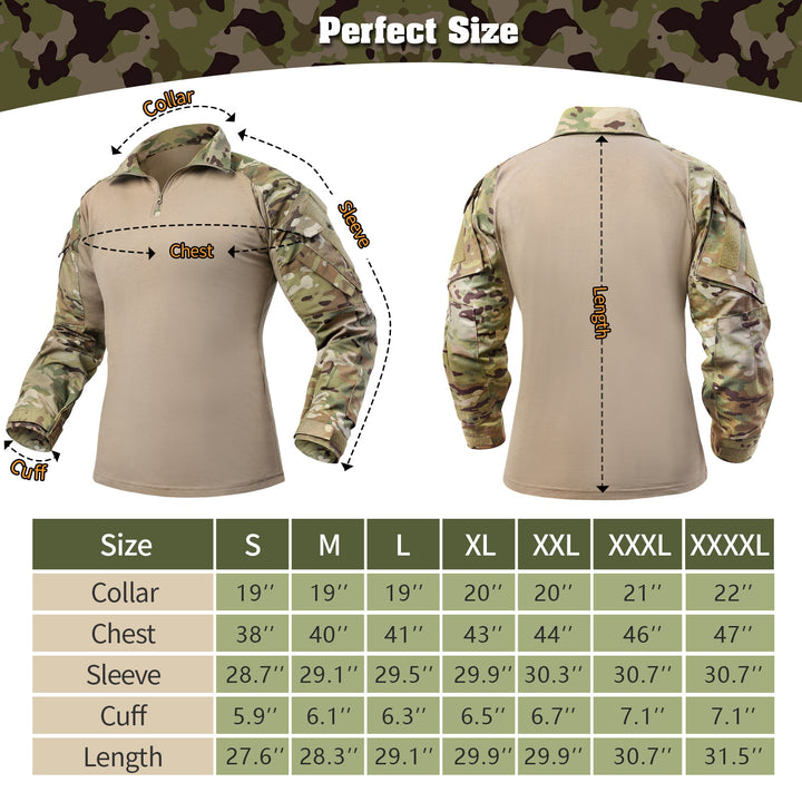 G3 Pro Rapid Assault Combat Shirt With Pockets Camouflage - TWS USA