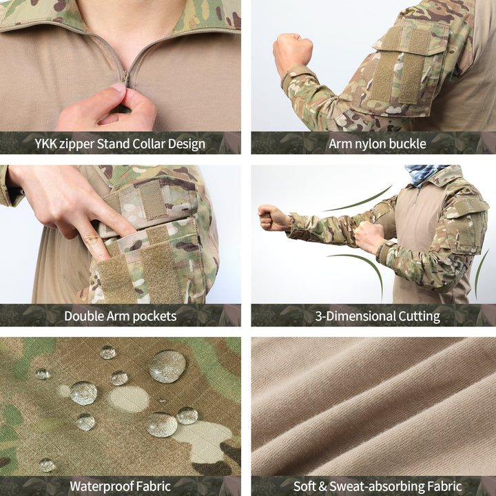 G3 Pro Rapid Assault Combat Shirt With Pockets Camouflage - TWS USA
