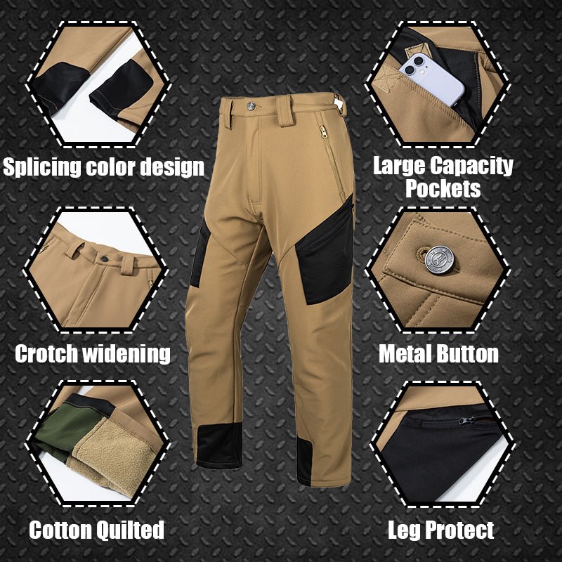 Grampus Softshell Waterproof Tactical Pants for Winter Grey - TWS USA
