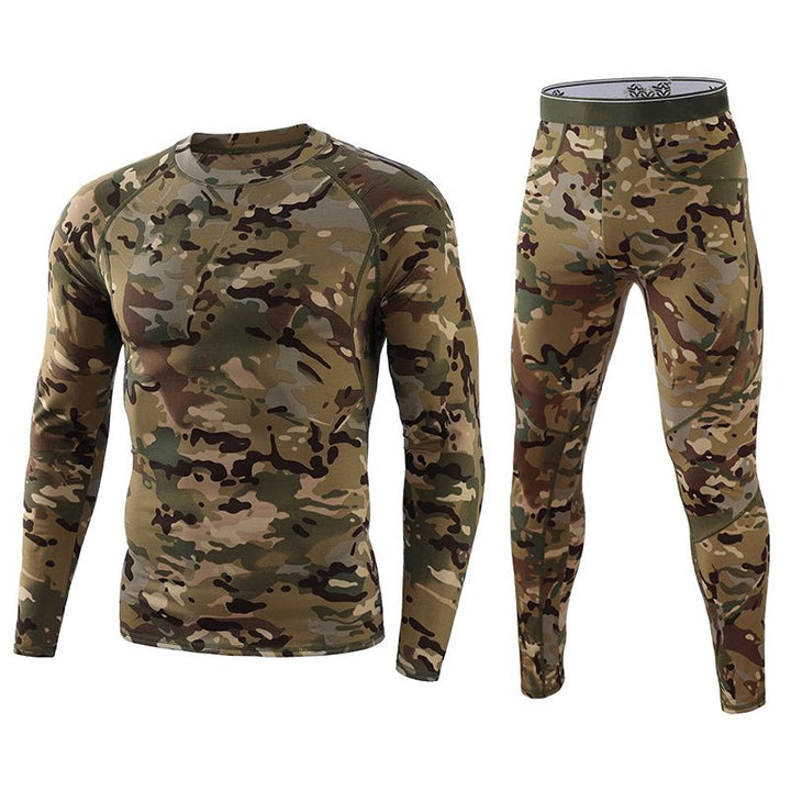 Men's Camouflage Thermal Underwear Tactical Sports Shapewear Set - TWS USA