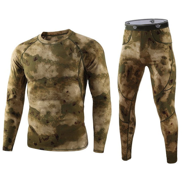 Men's Camouflage Thermal Underwear Tactical Sports Shapewear Set - TWS USA