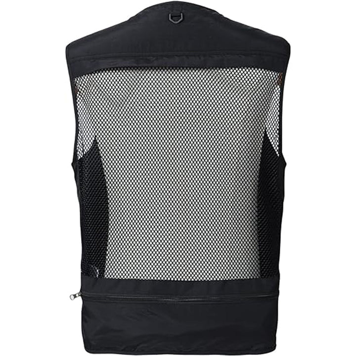 Men’s Lightweight Utility Vest – 16 - Pocket Fishing, Photography & Travel Vest with Mesh Back - TWS USA