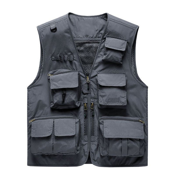 Men’s Lightweight Utility Vest – 16 - Pocket Fishing, Photography & Travel Vest with Mesh Back - TWS USA