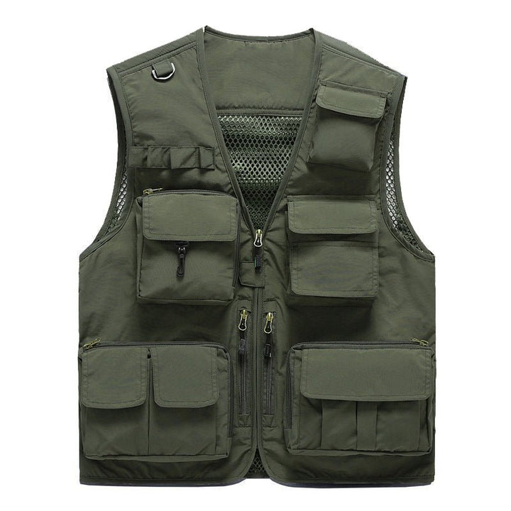 Men’s Lightweight Utility Vest – 16 - Pocket Fishing, Photography & Travel Vest with Mesh Back - TWS USA