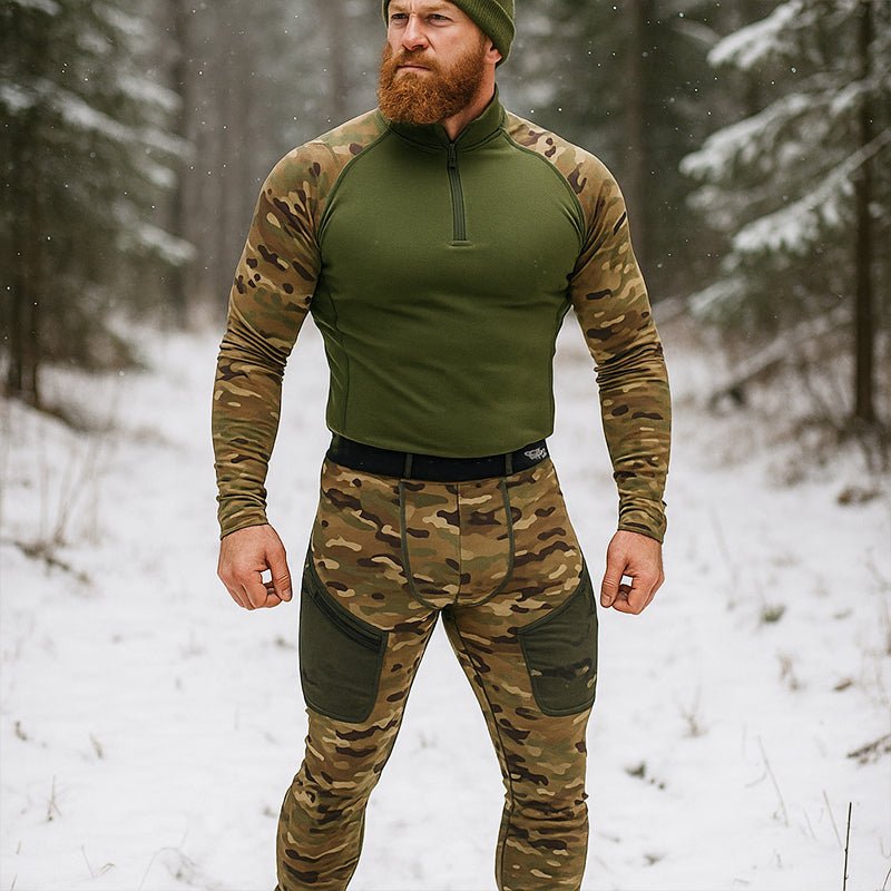 Men's Outdoor Camouflage Underwear Tactical Sports Shapewear Set - TWS USA