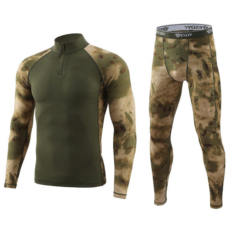Men's Outdoor Camouflage Underwear Tactical Sports Shapewear Set - TWS USA
