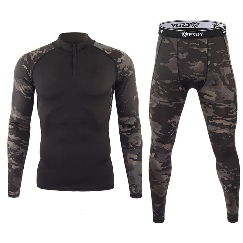 Men's Outdoor Camouflage Underwear Tactical Sports Shapewear Set - TWS USA