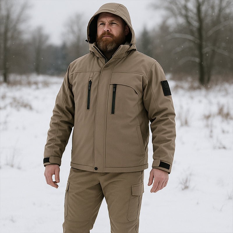 Men's Softshell Fleece - Lined Clothing Suit Waterproof Tactical Uniform - TWS USA