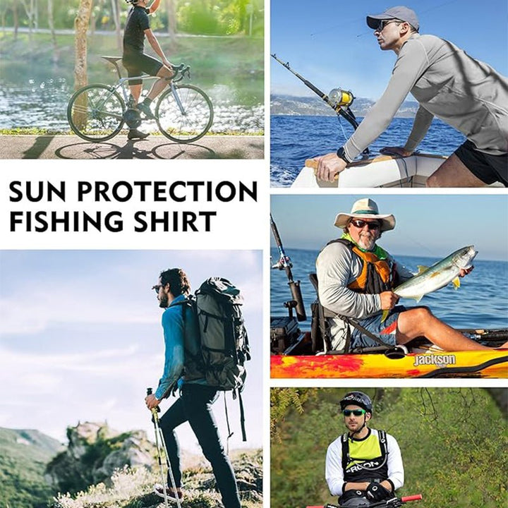 TWS Men's Quick-dry UV Protection Stretchy Fishing Shirt