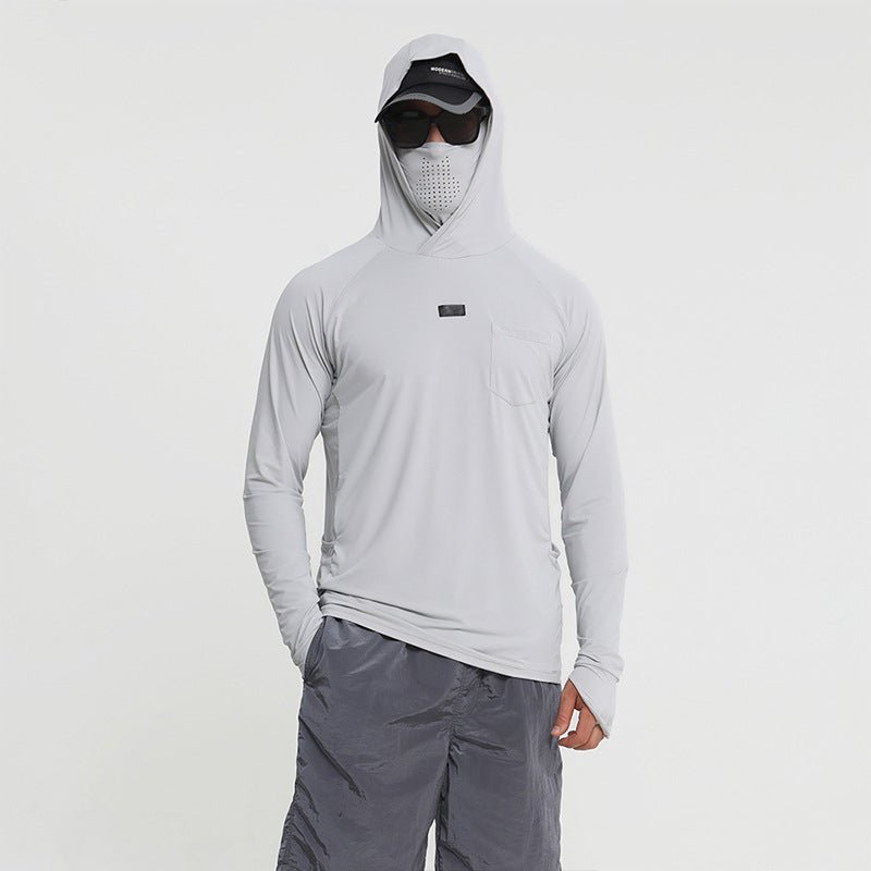 Men's Sun Protective Tactical Hoodie Quick Dry Fishing Shirt - TWS USA