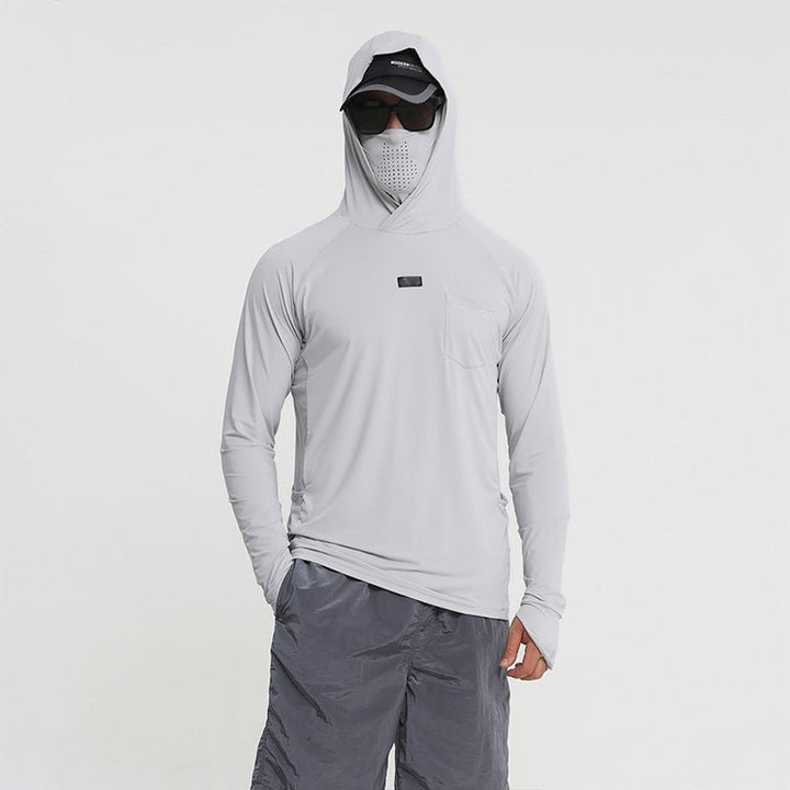 Men's Sun Protective Tactical Hoodie Quick Dry Fishing Shirt - TWS USA