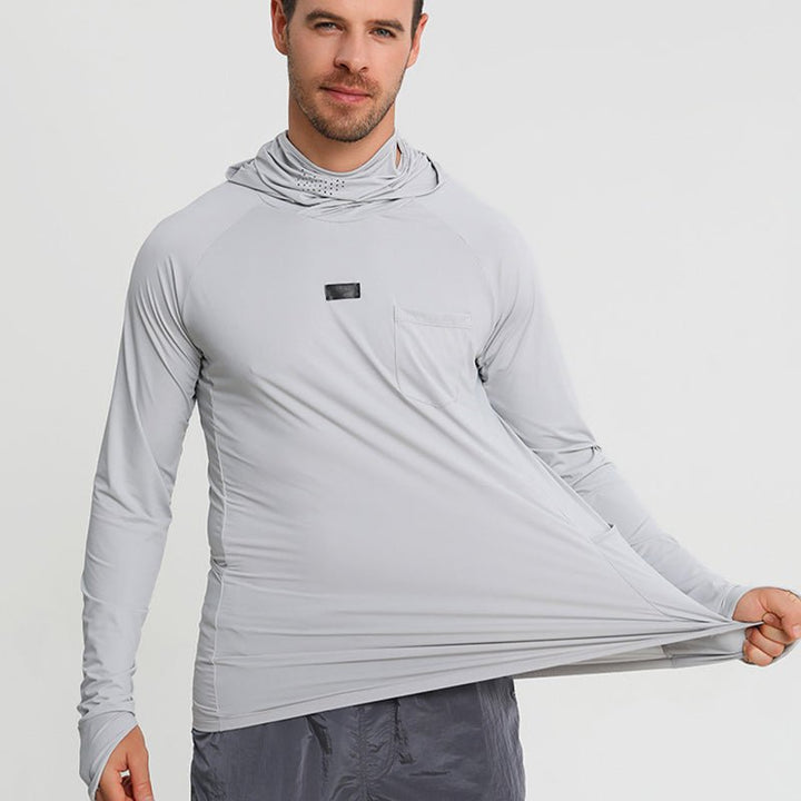 Men's Sun Protective Tactical Hoodie Quick Dry Fishing Shirt - TWS USA