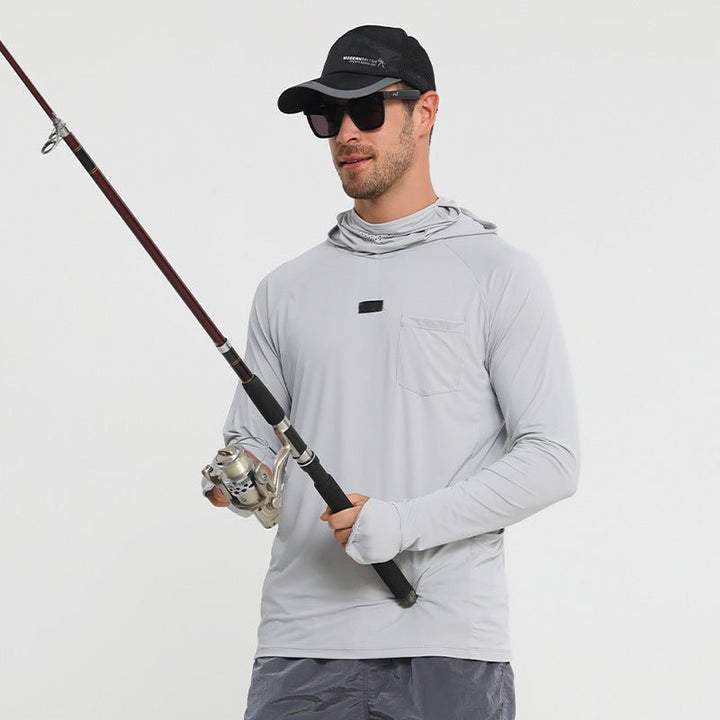 Men's Sun Protective Tactical Hoodie Quick Dry Fishing Shirt - TWS USA