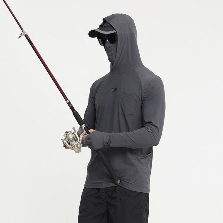 Men's Sun Protective Tactical Hoodie Quick Dry Fishing Shirt - TWS USA