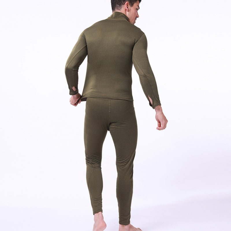 Men's Warm Fleece Underwear Tactical Sports Shapewear Set - TWS USA