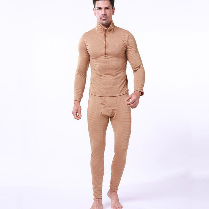 Men's Warm Fleece Underwear Tactical Sports Shapewear Set - TWS USA