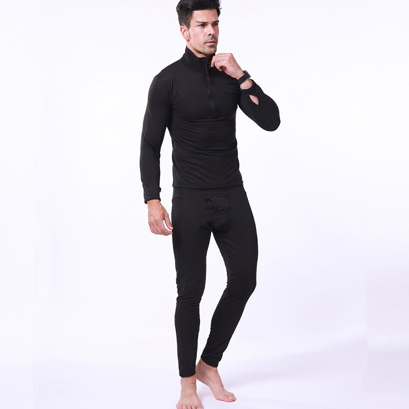 Men's Warm Fleece Underwear Tactical Sports Shapewear Set - TWS USA