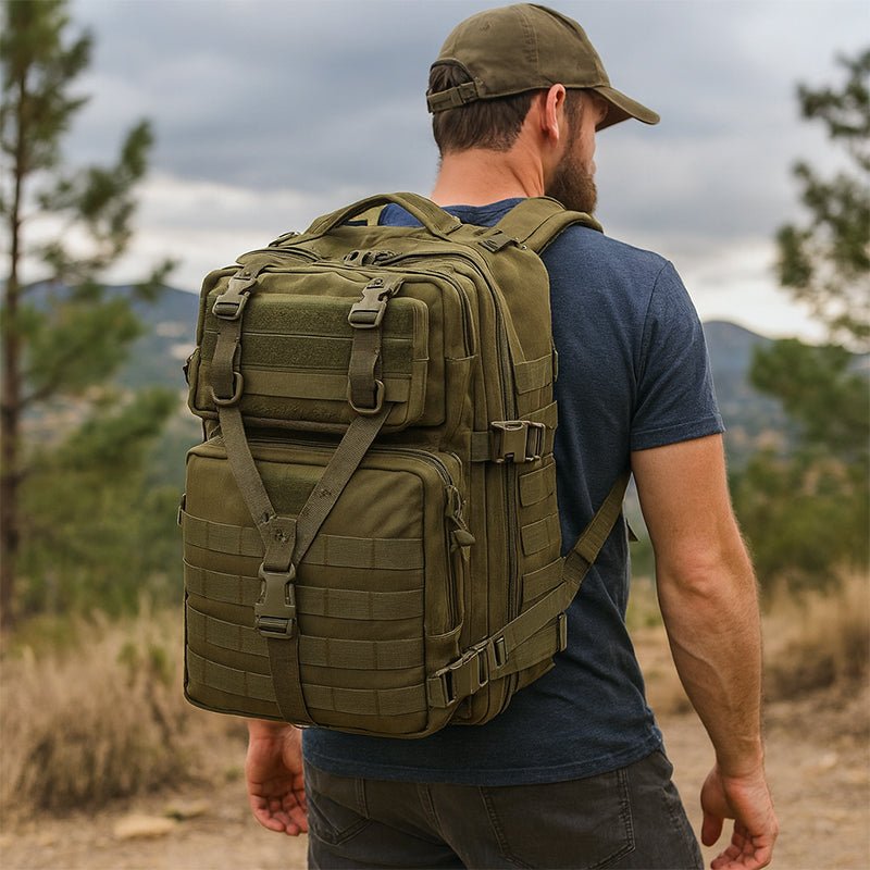 best military travel backpack Shadow Gear SG704 Tactical MOLLE Rucksack Conveniently hidden within a zipper compartment for added functionality Move Out Tactical / Travel