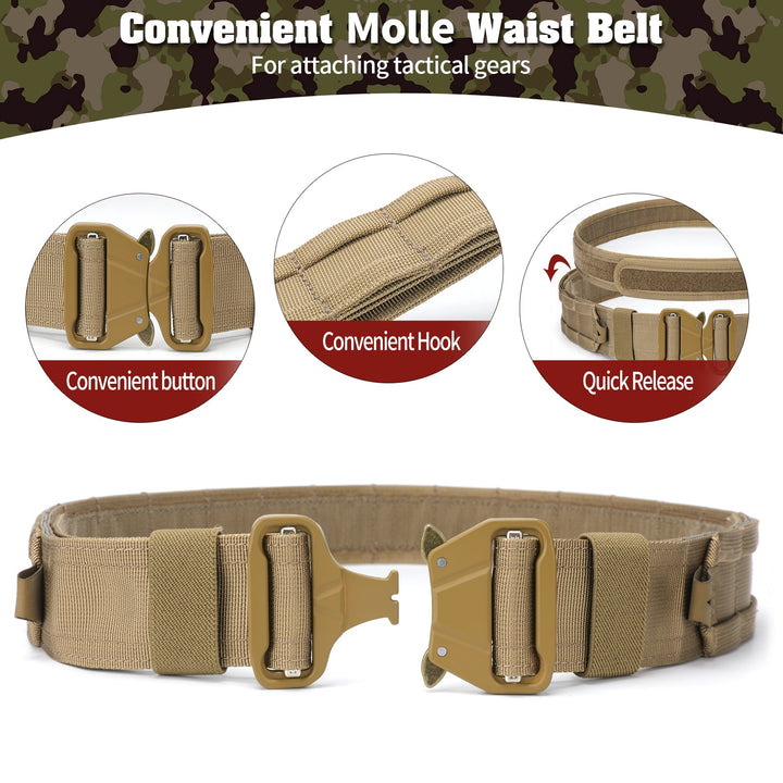 TWS 5 in 1 Quick Release Tactical Duty Belt - TWS USA
