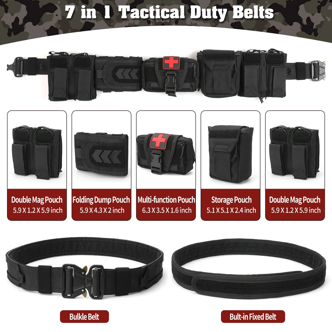 TWS 5 in 1 Quick Release Tactical Duty Belt - TWS USA