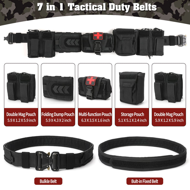 TWS 5 in 1 Quick Release Tactical Duty Belt - TWS USA