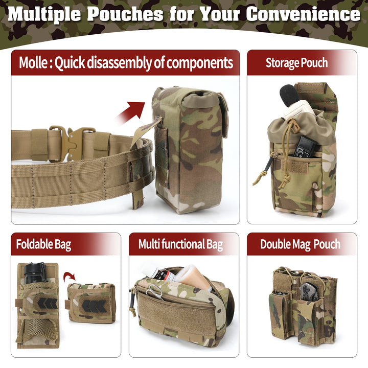 TWS 5 in 1 Quick Release Tactical Duty Belt - TWS USA