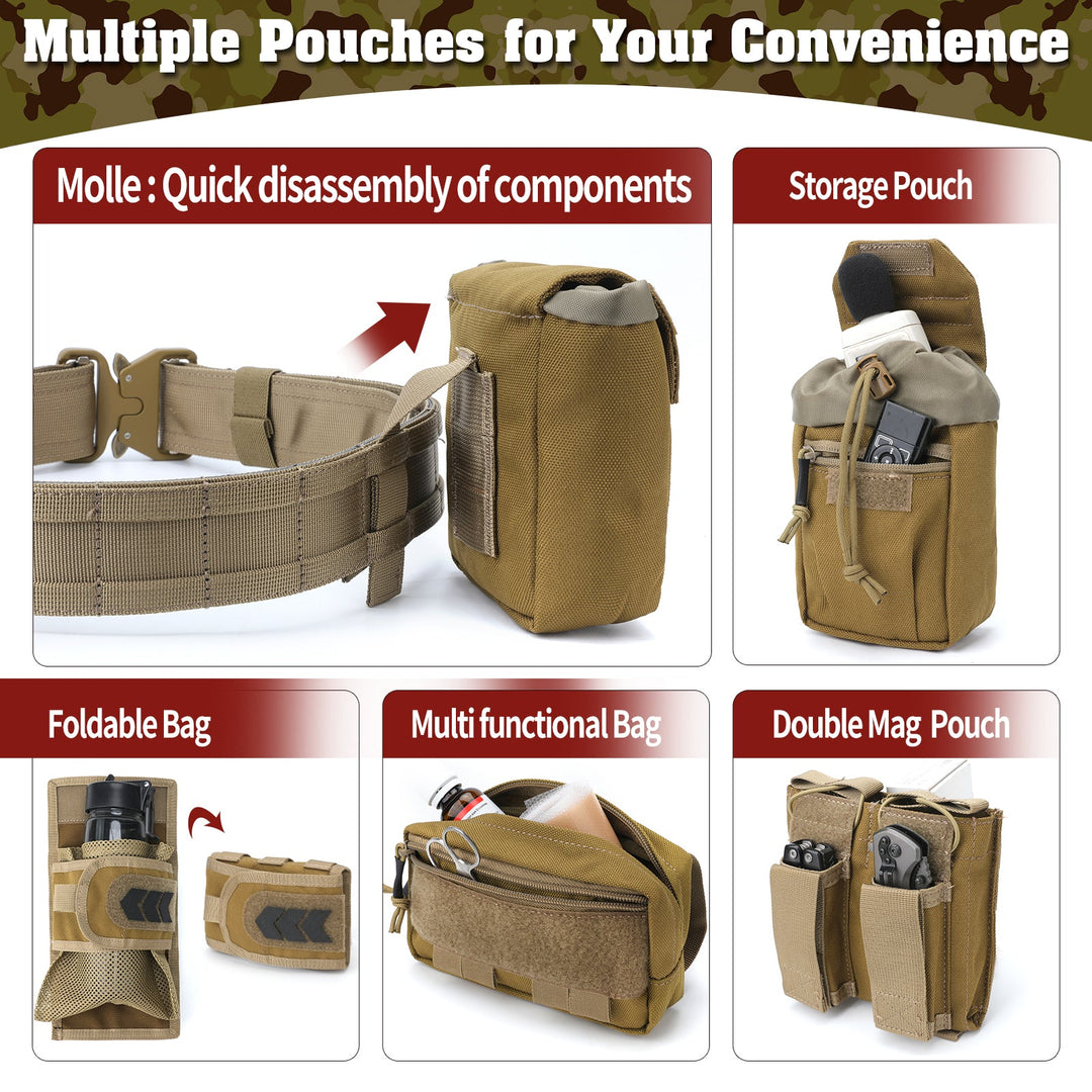 TWS 5 in 1 Quick Release Tactical Duty Belt - TWS USA