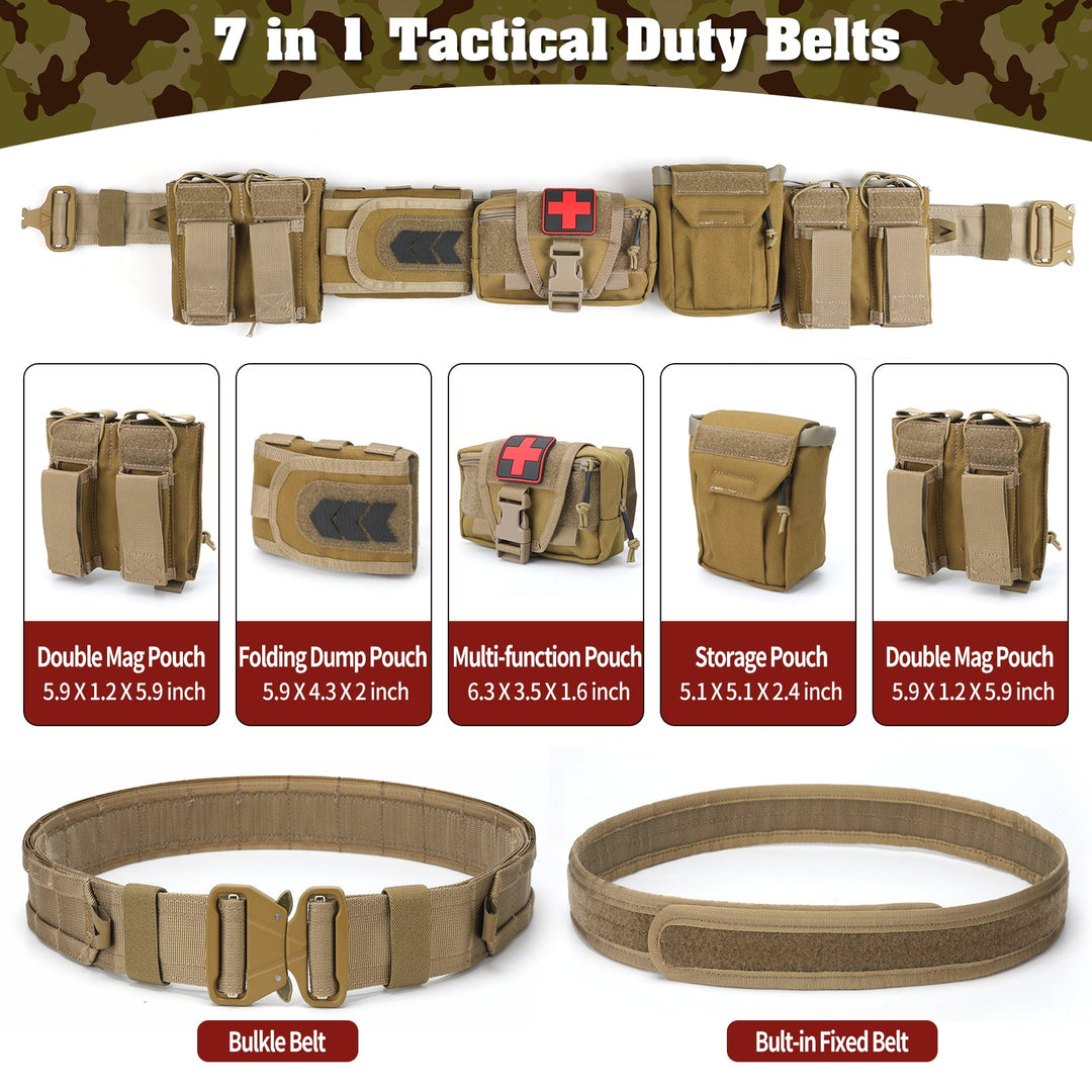 TWS 5 in 1 Quick Release Tactical Duty Belt - TWS USA