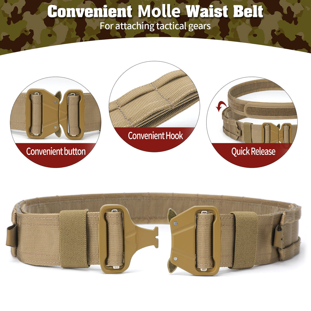 TWS 5 in 1 Quick Release Tactical Duty Belt - TWS USA