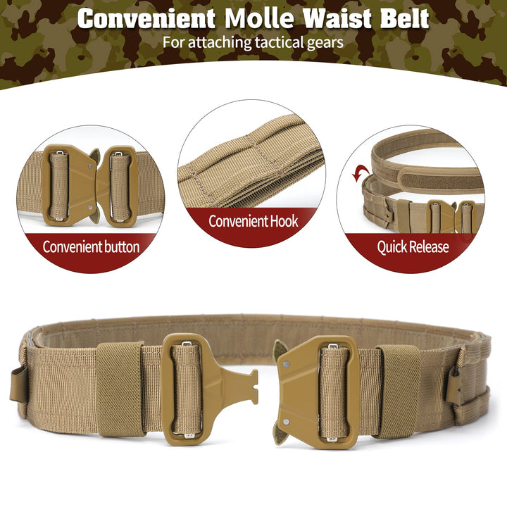 TWS 5 in 1 Quick Release Tactical Duty Belt - TWS USA