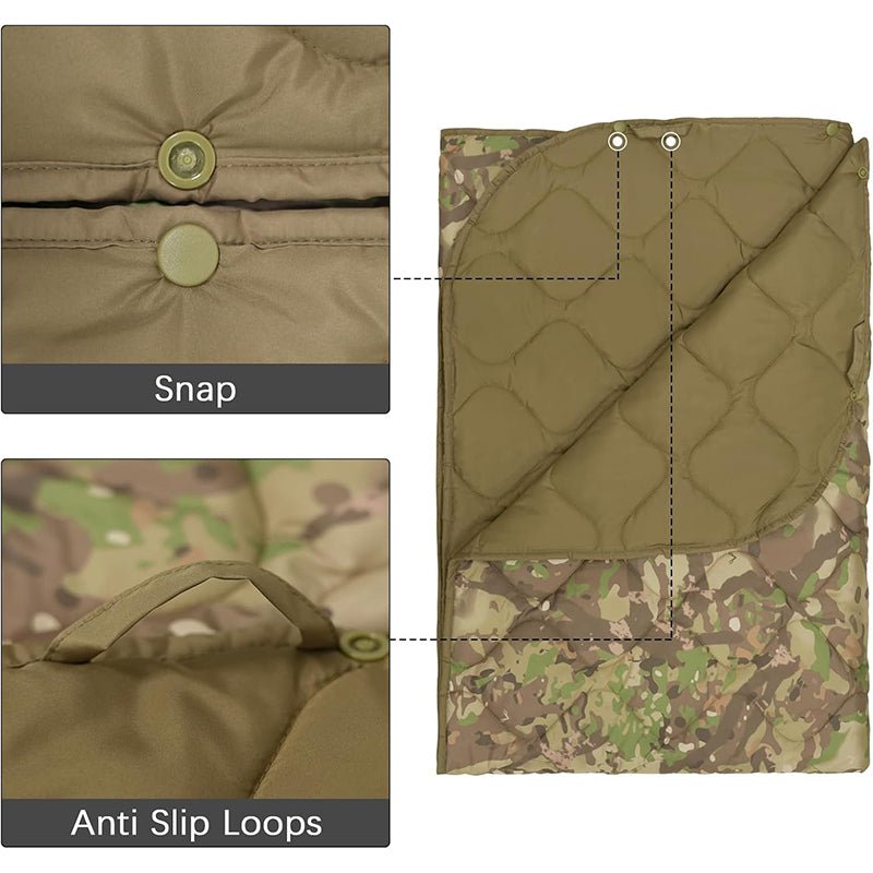 TWS Camo Blanket Waterproof Insulation Poncho Liner for Outdoor Camping & Hunting - TWS USA