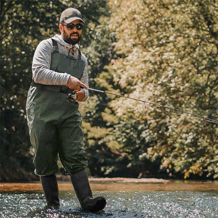 TWS Chest Waders with Boots – Waterproof Fishing & Hunting Waders for Men & Women, Durable 2 - Ply Nylon/PVC Chest Waders for Outdoor Use - TWS USA