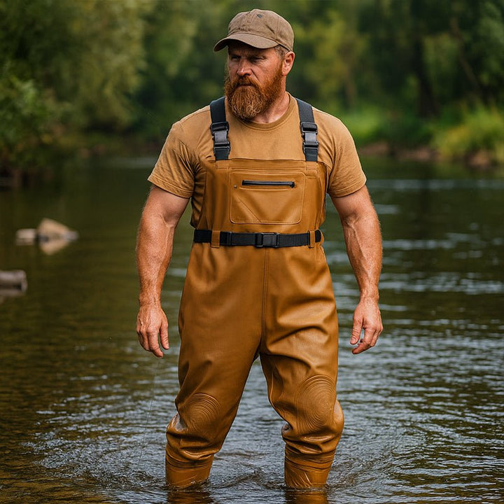 TWS Chest Waders with Boots – Waterproof Fishing & Hunting Waders for Men & Women, Durable 2 - Ply Nylon/PVC Chest Waders for Outdoor Use - TWS USA