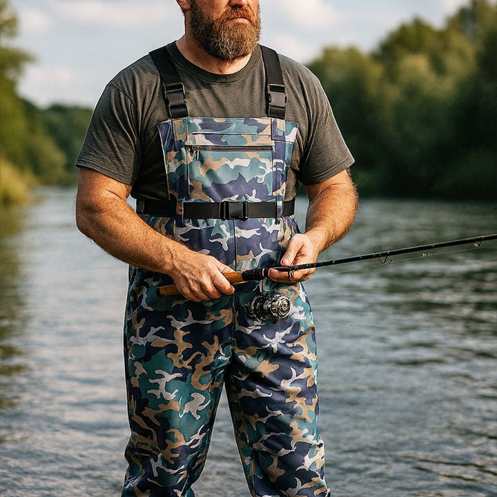 TWS Chest Waders with Boots – Waterproof Fishing & Hunting Waders for Men & Women, Durable 2 - Ply Nylon/PVC Chest Waders for Outdoor Use - TWS USA