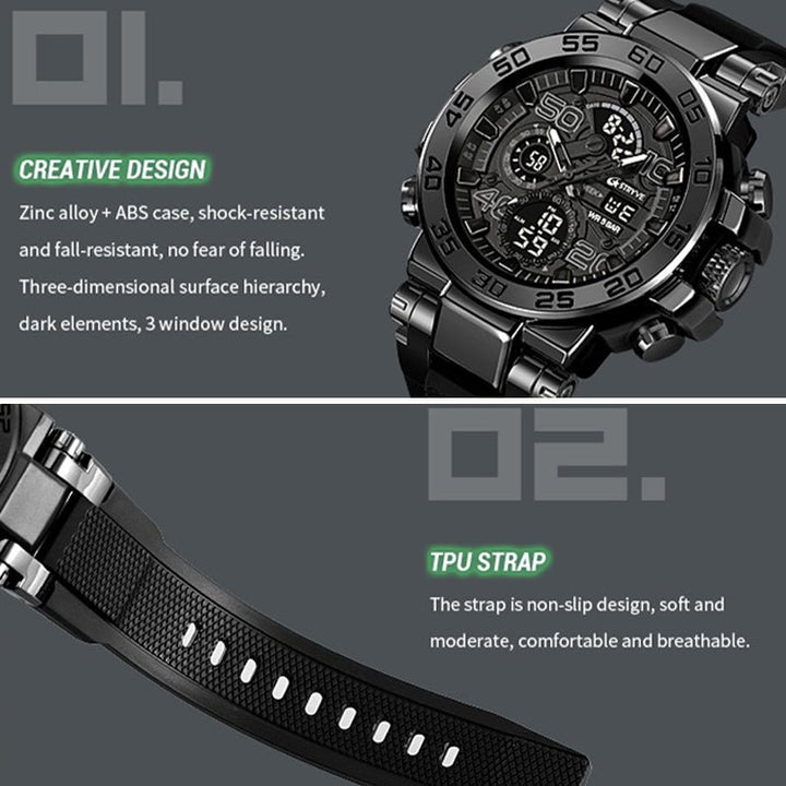 TWS Colorful Functional Waterproof Tactical Watch - TWS USA
