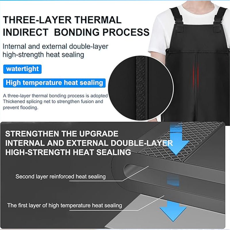 TWS Fishing Waders with Boots for Men Waterproof Wader PVC Waterproof Wader for Fly Fishing - TWS USA