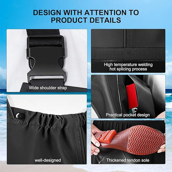 TWS Fishing Waders with Boots for Men Waterproof Wader PVC Waterproof Wader for Fly Fishing - TWS USA