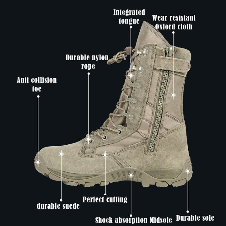 TWS Men's Vanguard 8" High Top Tactical Combat Boots - TWS USA