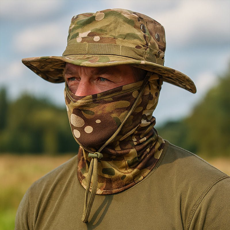 TWS UV Protection Boonie Hat with Balaclava – For Fishing, Hiking, Hunting & Military Use - TWS USA