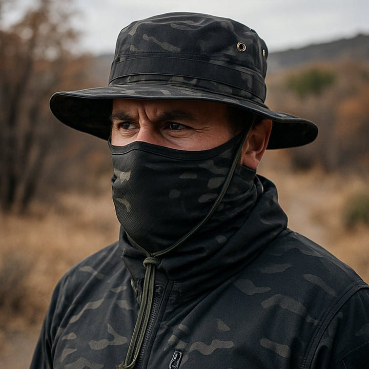 TWS UV Protection Boonie Hat with Balaclava – For Fishing, Hiking, Hunting & Military Use - TWS USA