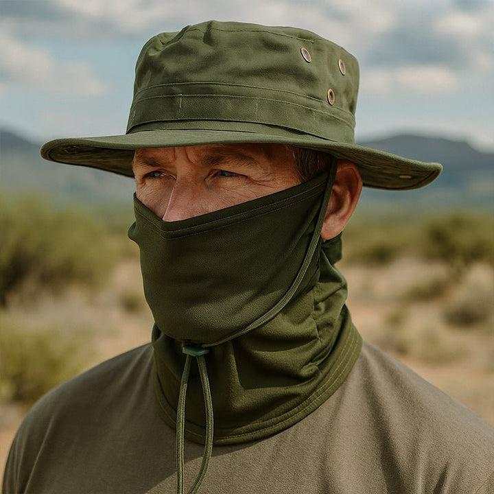 TWS UV Protection Boonie Hat with Balaclava – For Fishing, Hiking, Hunting & Military Use - TWS USA