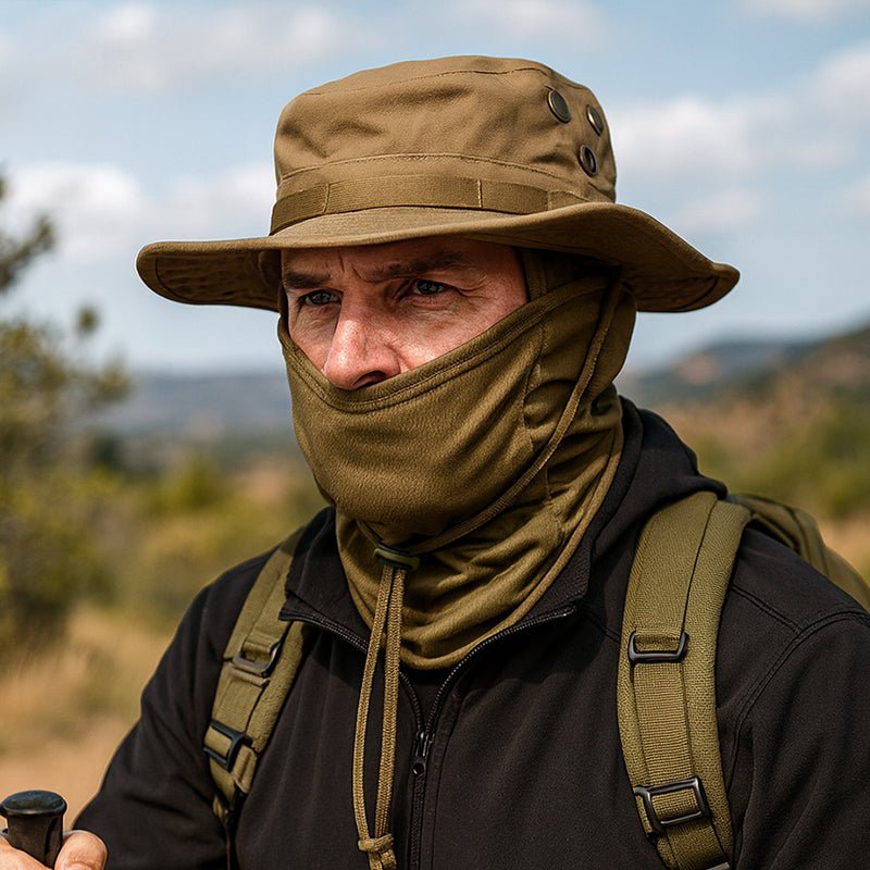 TWS UV Protection Boonie Hat with Balaclava – For Fishing, Hiking, Hunting & Military Use - TWS USA